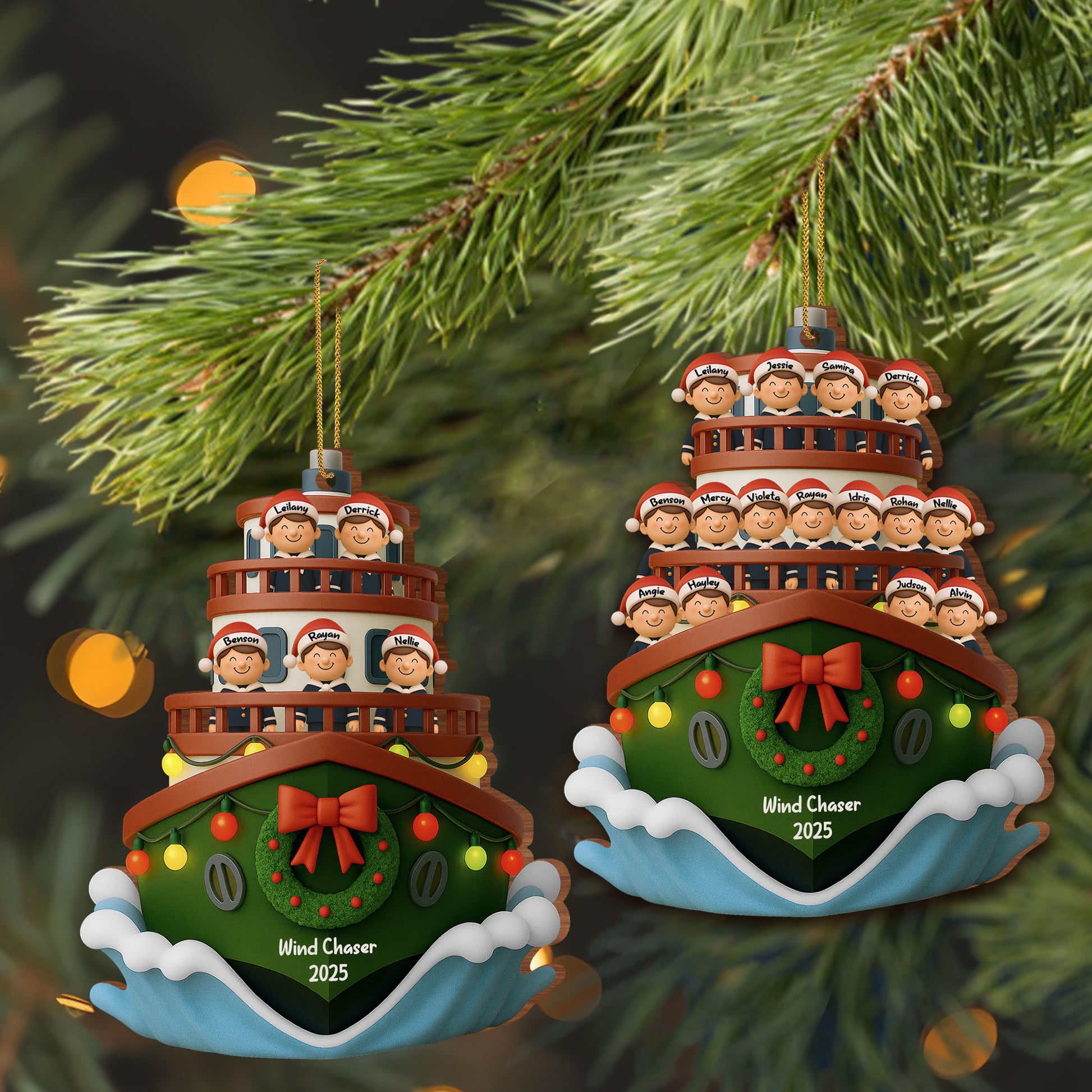 Customized Family Cruise Ship Christmas Decoration