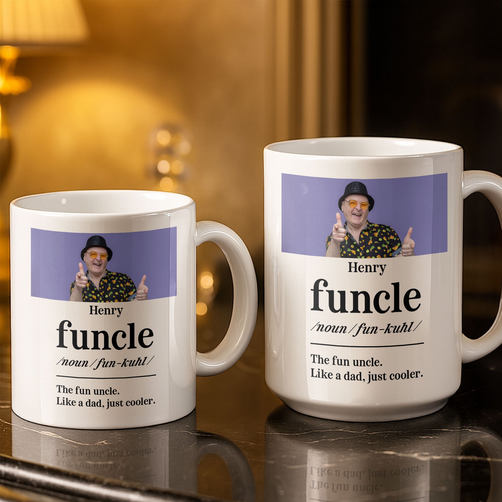 The Fun Uncle Like A Dad Just Cooler Mug Design