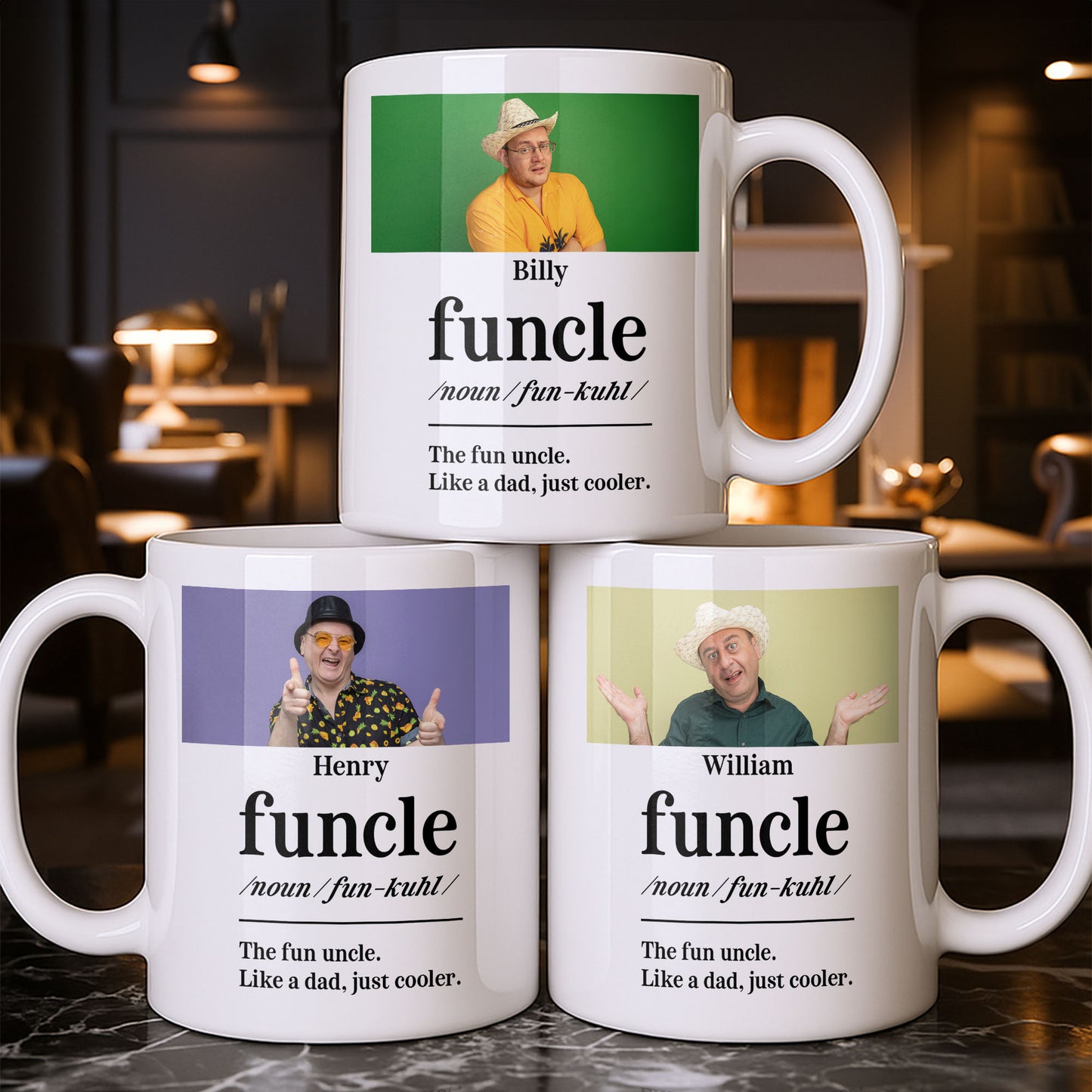 The Fun Uncle Like A Dad Just Cooler Mug Design