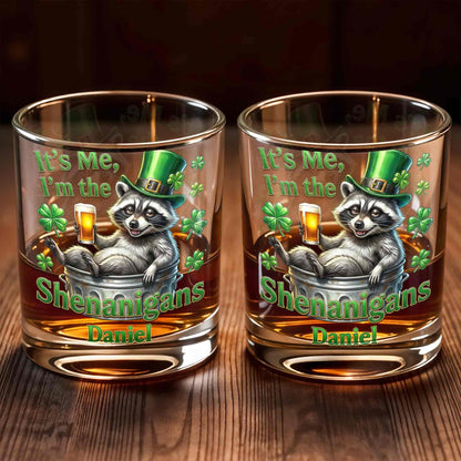 It's Me, I'm The Shenanigans Raccoon Leprechaun Hat Clovers