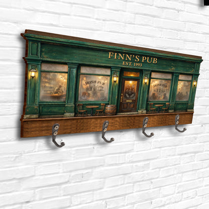 Irish Pub Design With Storefront Bar And Lanterns