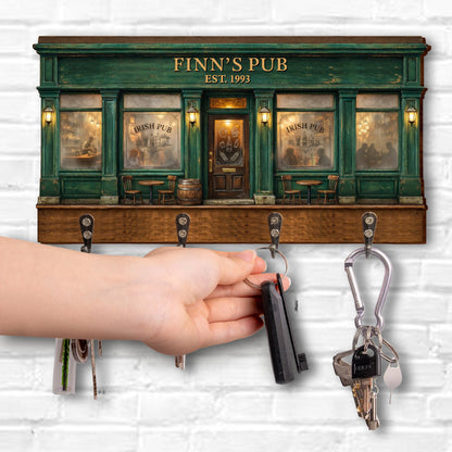 Irish Pub Design With Storefront Bar And Lanterns