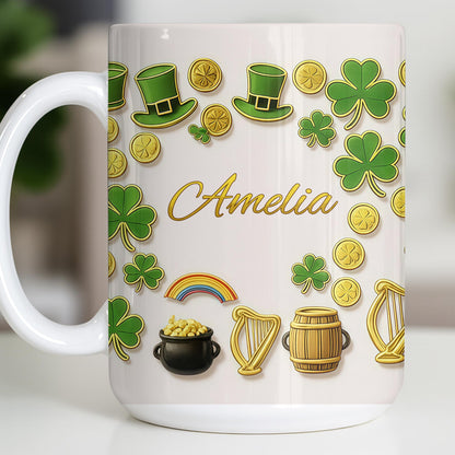 My Shamrock Leprechaun Hat And Rainbow Mug