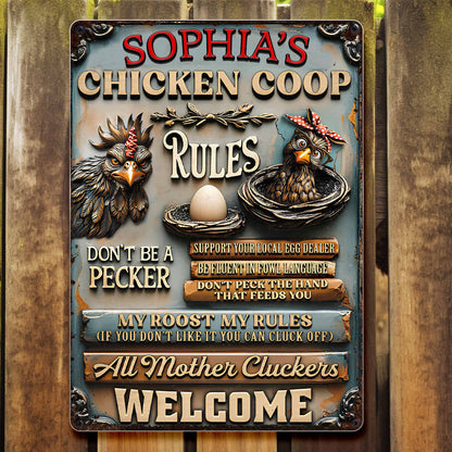 Chicken Coop Rules With Chickens And Eggs
