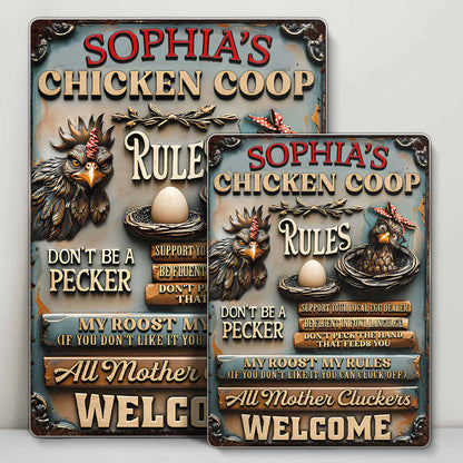 Chicken Coop Rules With Chickens And Eggs