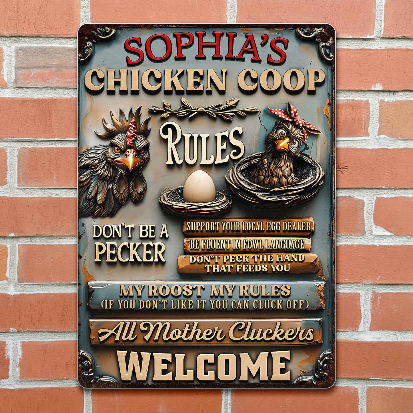Chicken Coop Rules With Chickens And Eggs