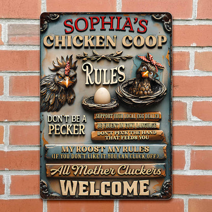 Chicken Coop Rules With Chickens And Eggs