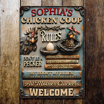 Chicken Coop Rules With Chickens And Eggs