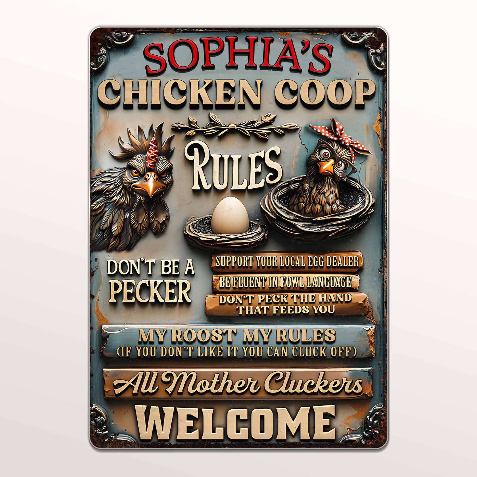 Chicken Coop Rules With Chickens And Eggs