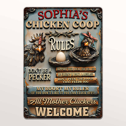 Chicken Coop Rules With Chickens And Eggs