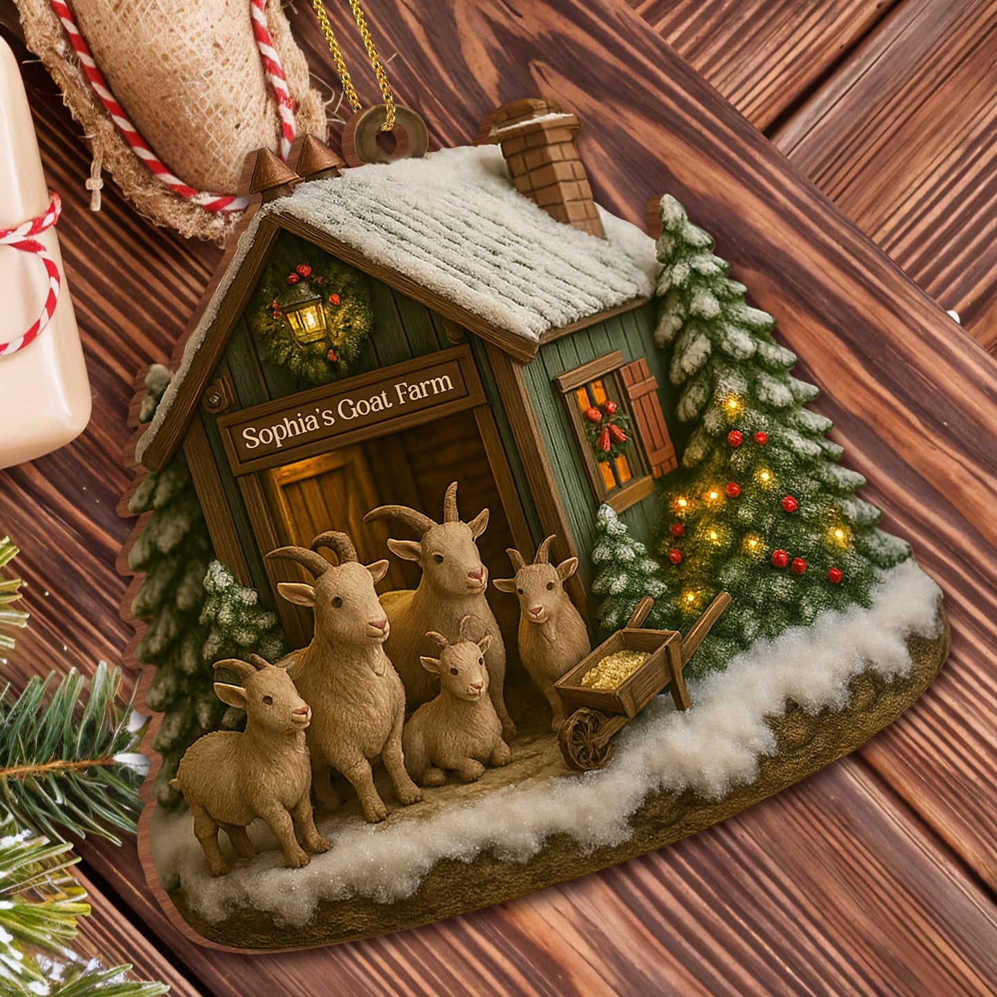 Sophia's Goat Farm, Goats and Christmas Tree