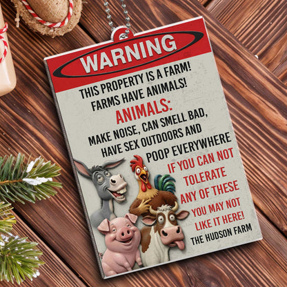 Warning This Property Is A Farm With Animals