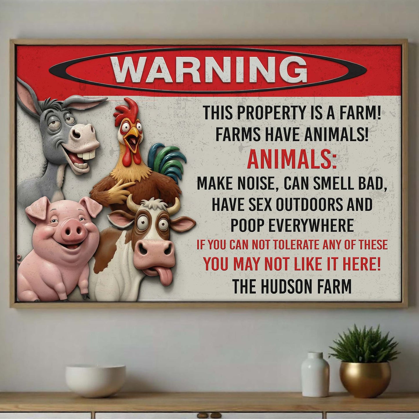 Warning This Property Is A Farm With Farm Animals