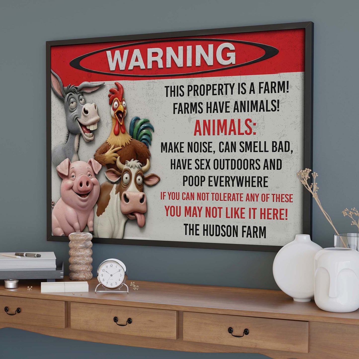 Warning This Property Is A Farm With Farm Animals