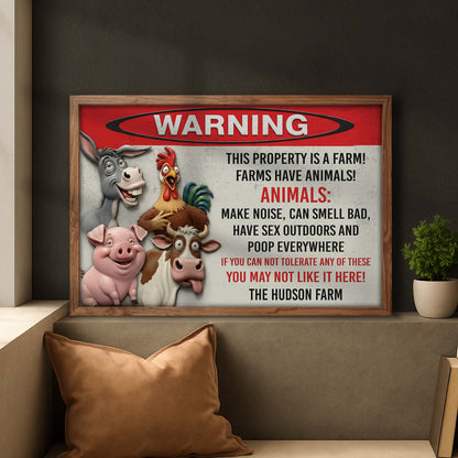 Warning This Property Is A Farm With Farm Animals