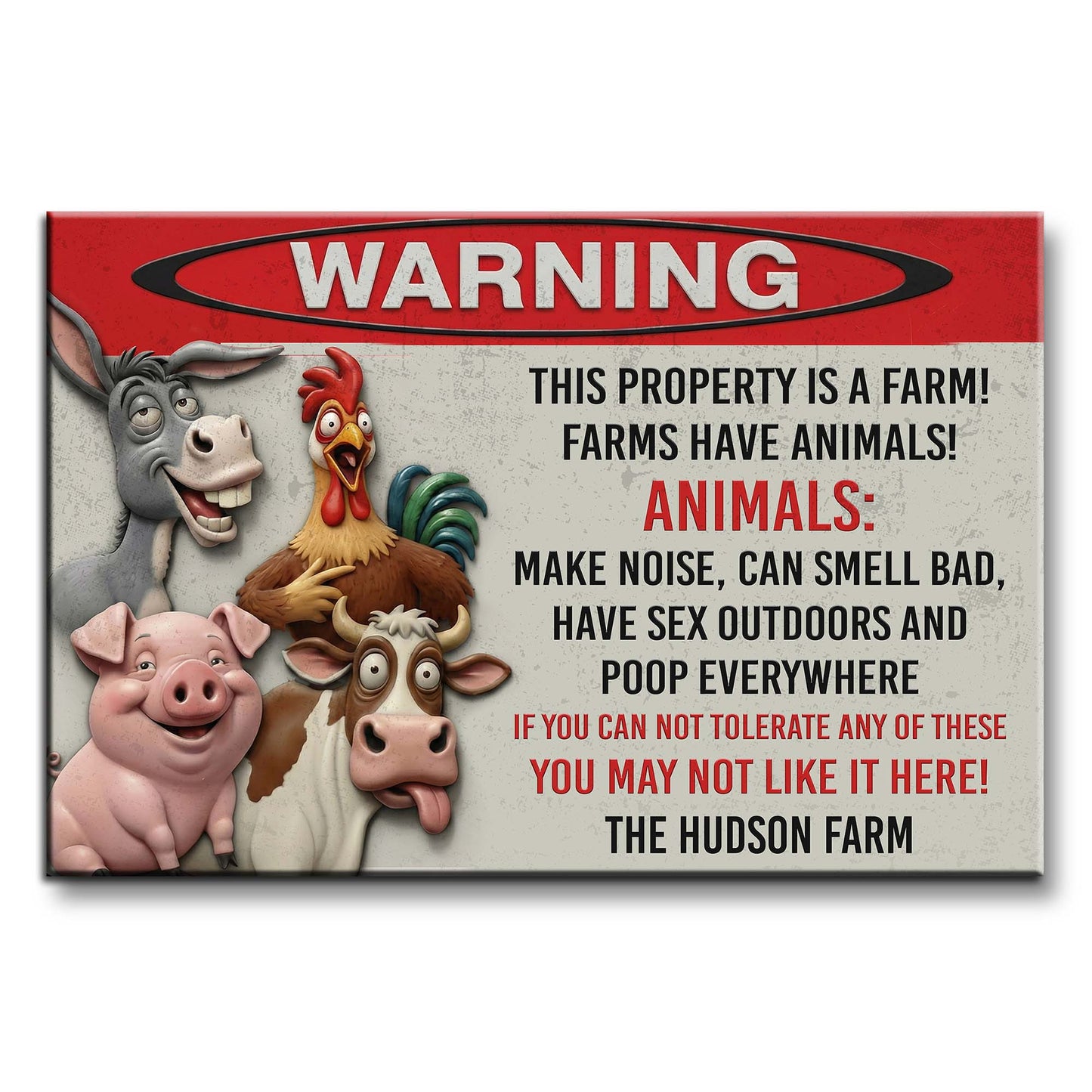Warning This Property Is A Farm With Farm Animals