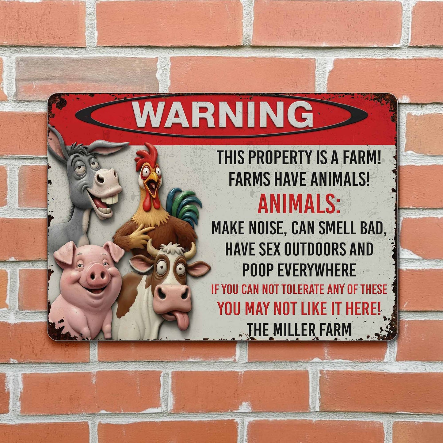 Warning This Property Is A Farm With Farm Animals