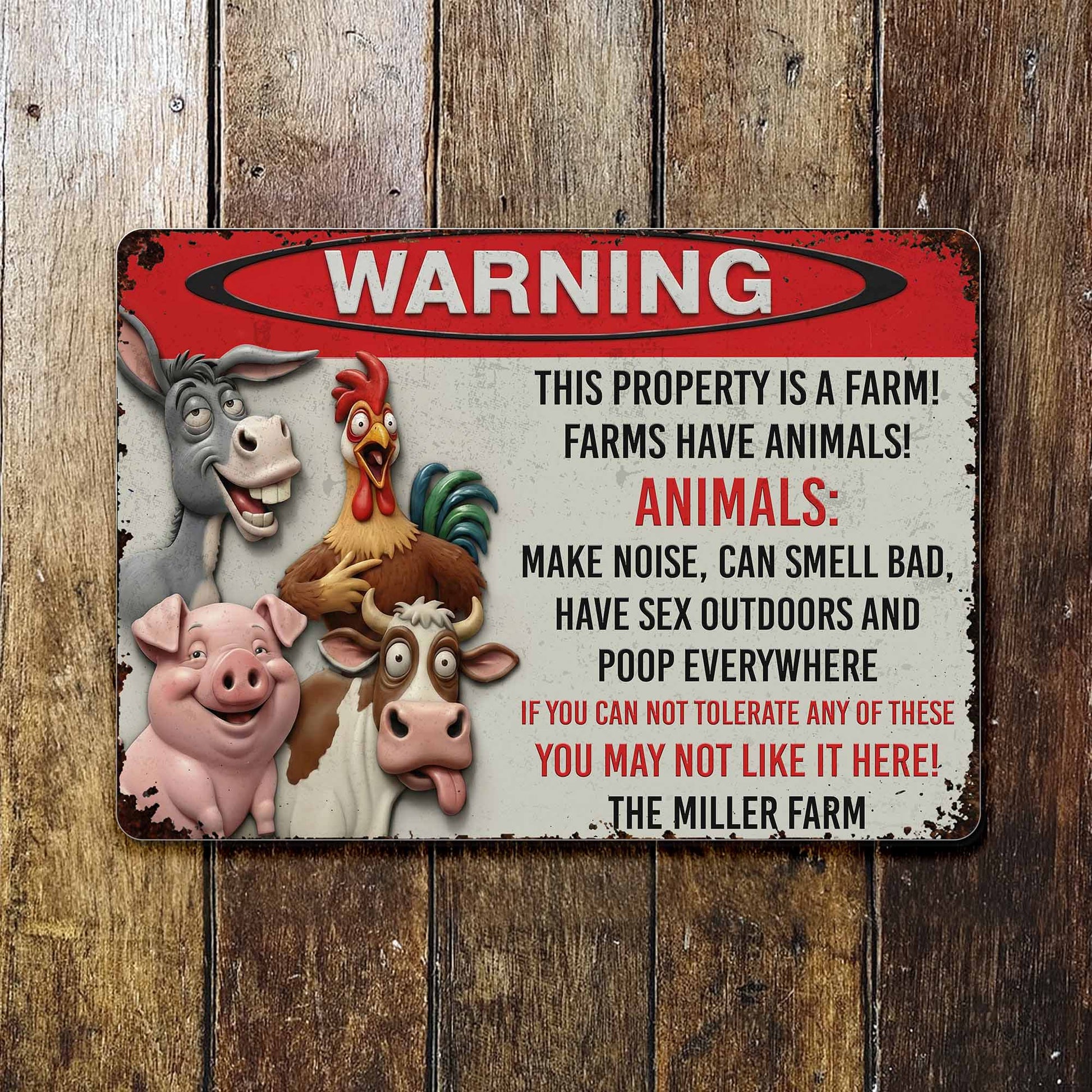 Warning This Property Is A Farm With Farm Animals