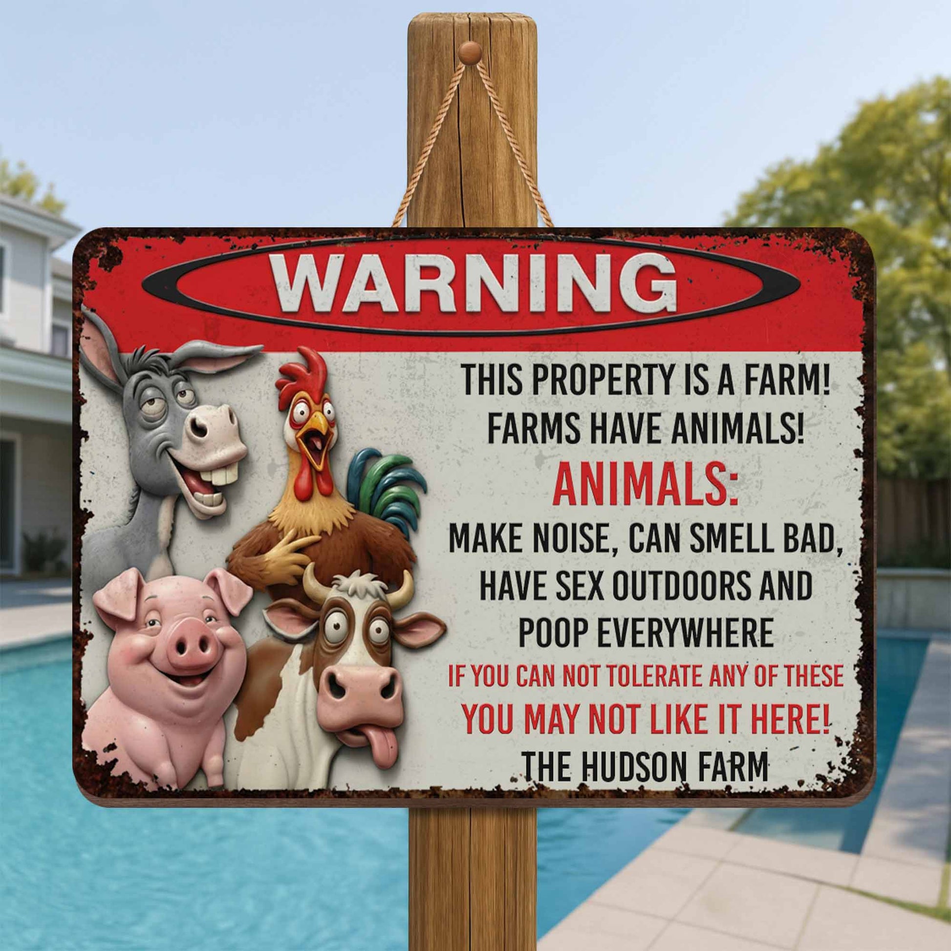 Warning This Property Is A Farm With Farm Animals