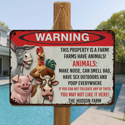 Warning This Property Is A Farm With Farm Animals
