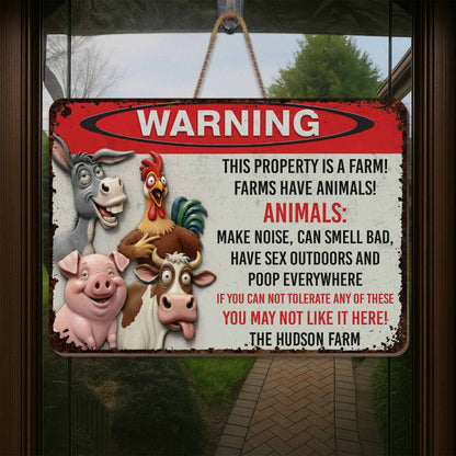 Warning This Property Is A Farm With Farm Animals