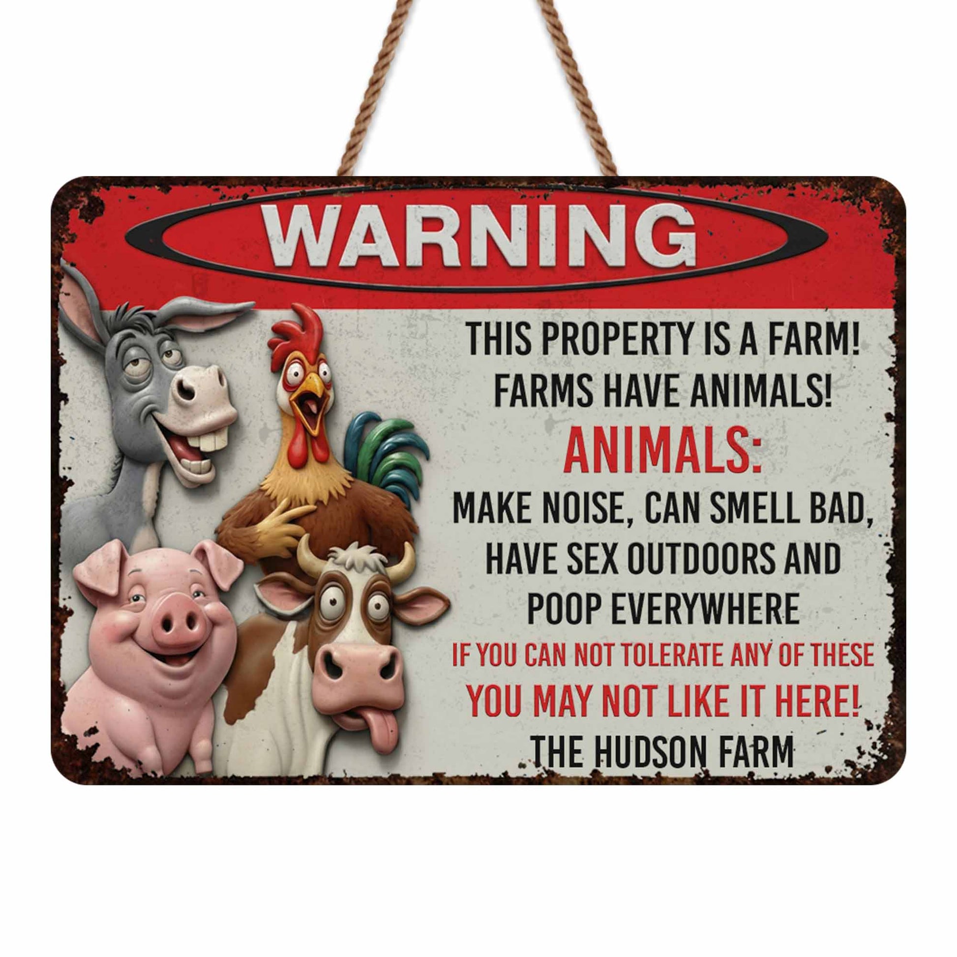 Warning This Property Is A Farm With Farm Animals