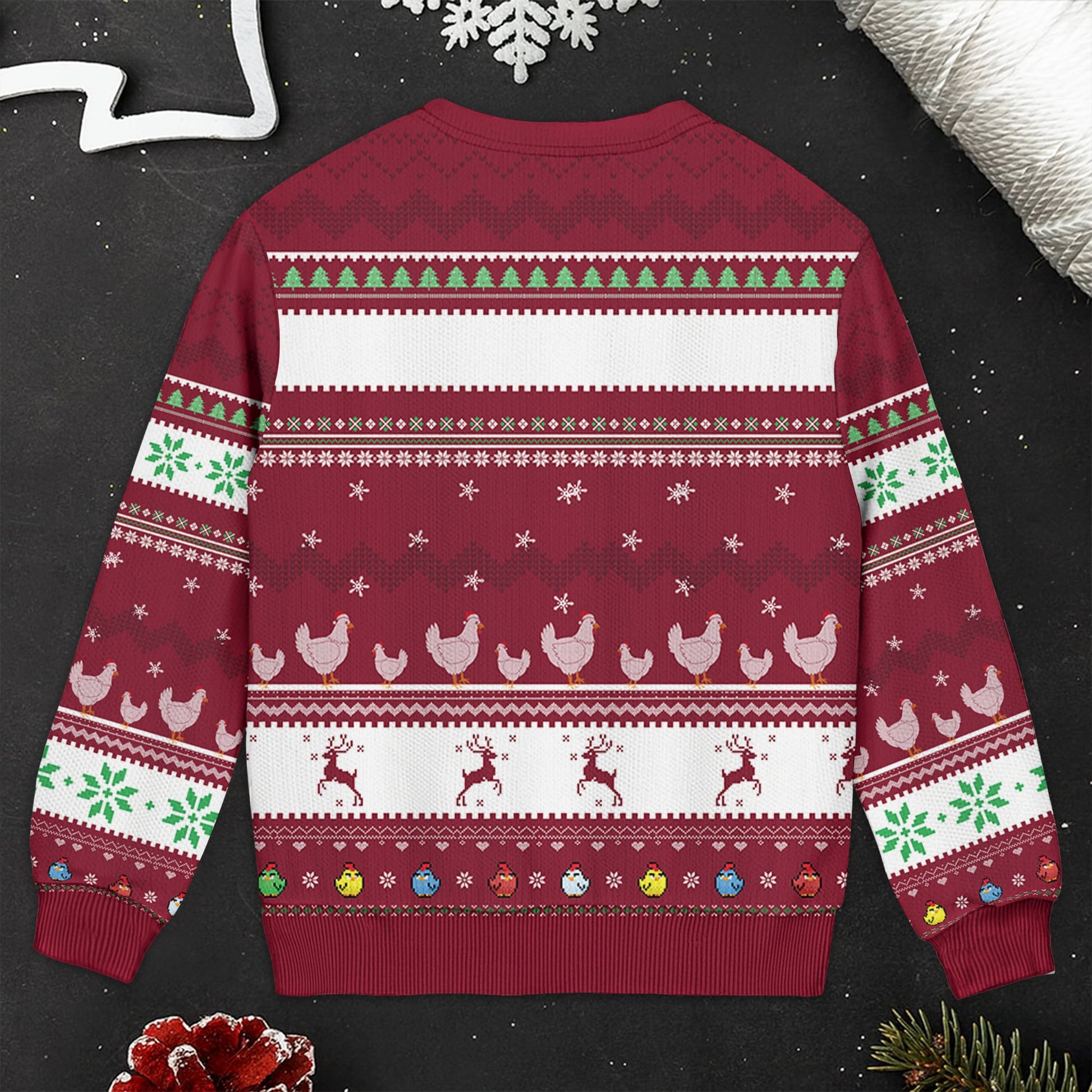 Merry Cluckmas Chicken Christmas Sweater