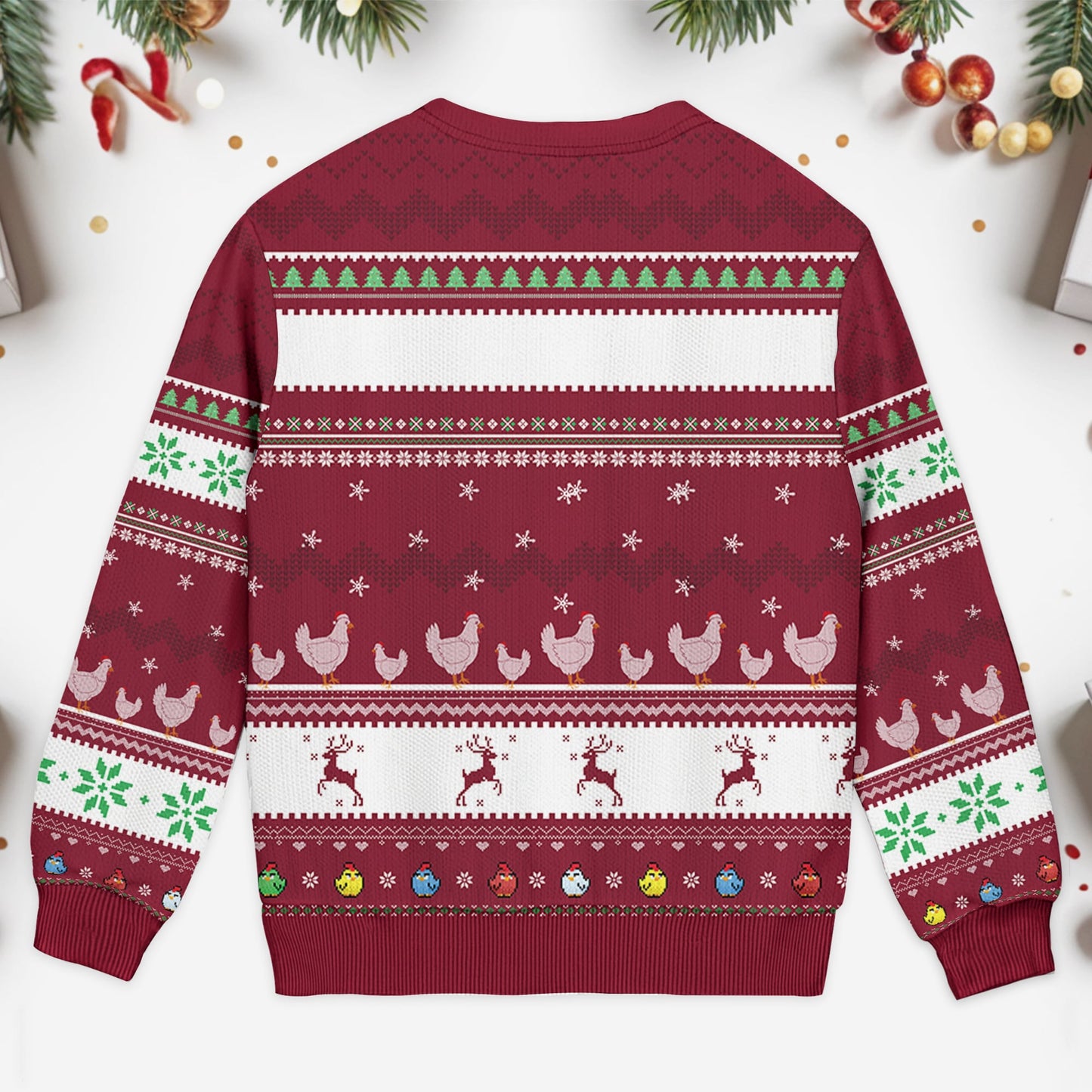 Merry Cluckmas Chicken Christmas Sweater