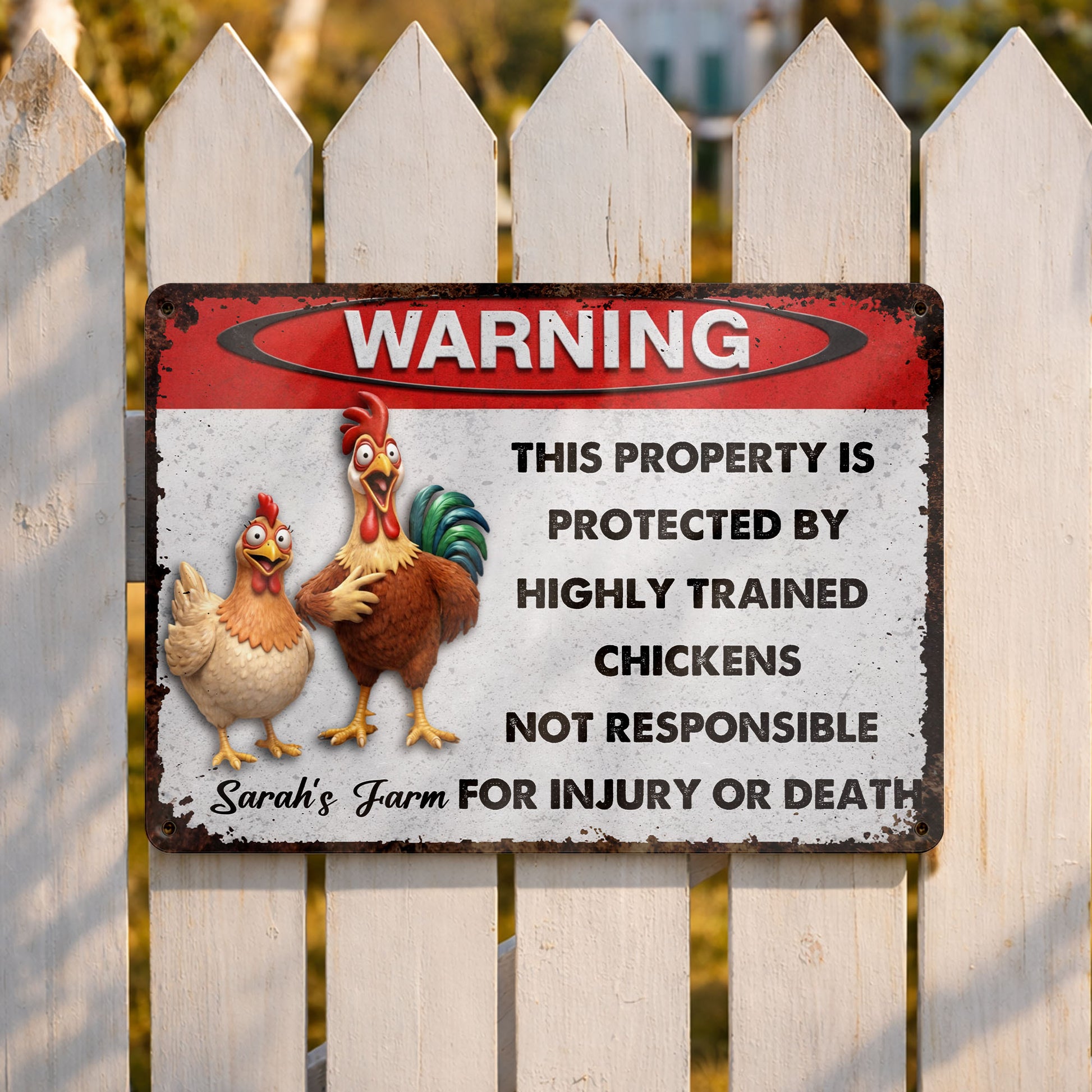 This Property Is Protected By Highly Trained Chickens