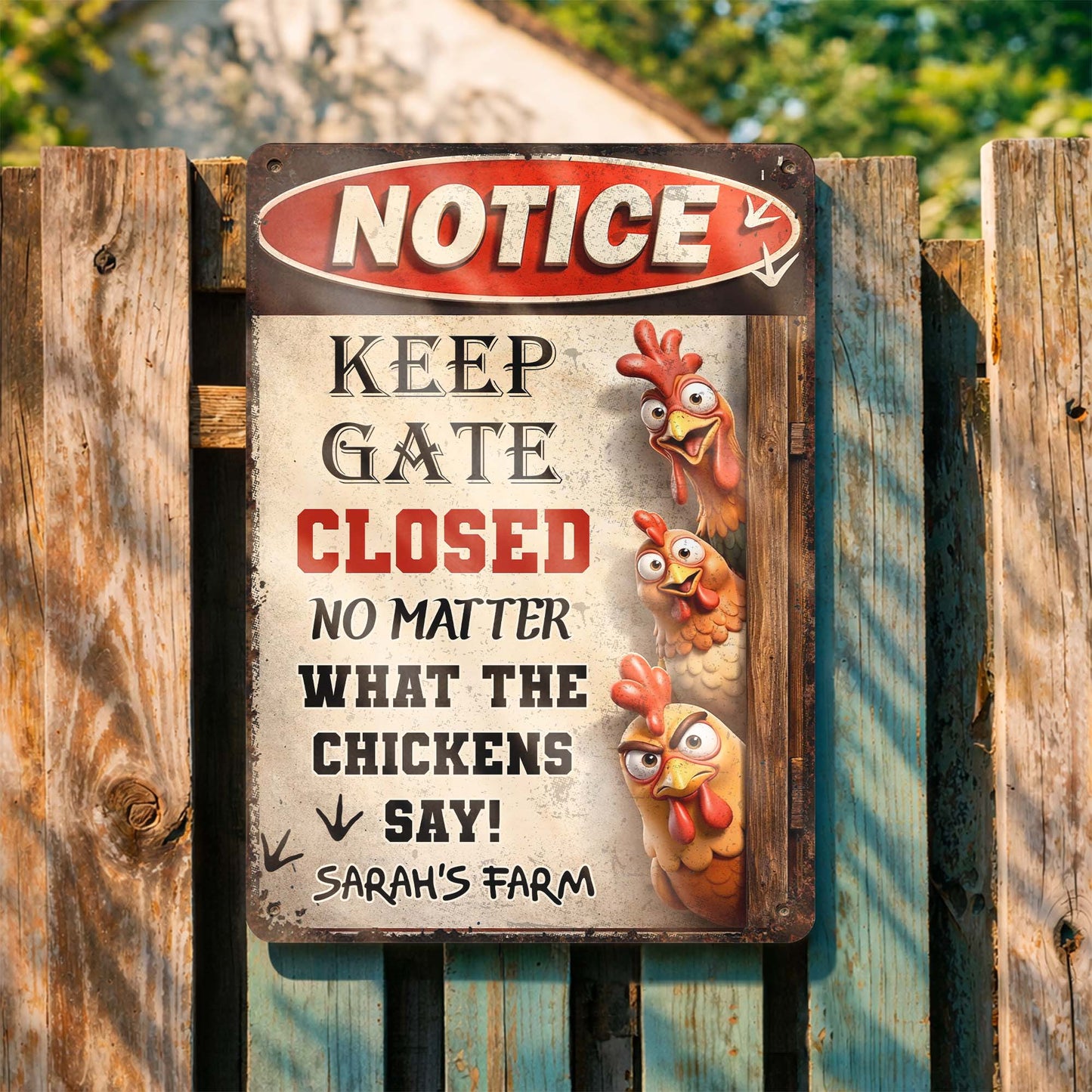 Keep Gate Closed No Matter What The Chickens Say