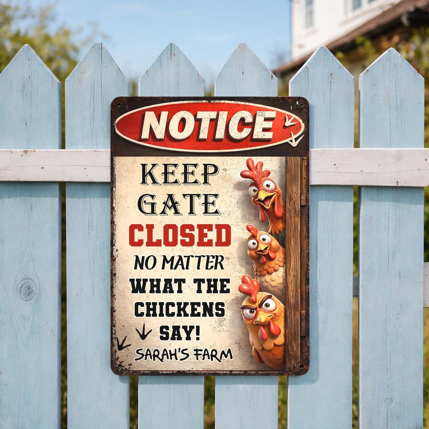 Keep Gate Closed No Matter What The Chickens Say