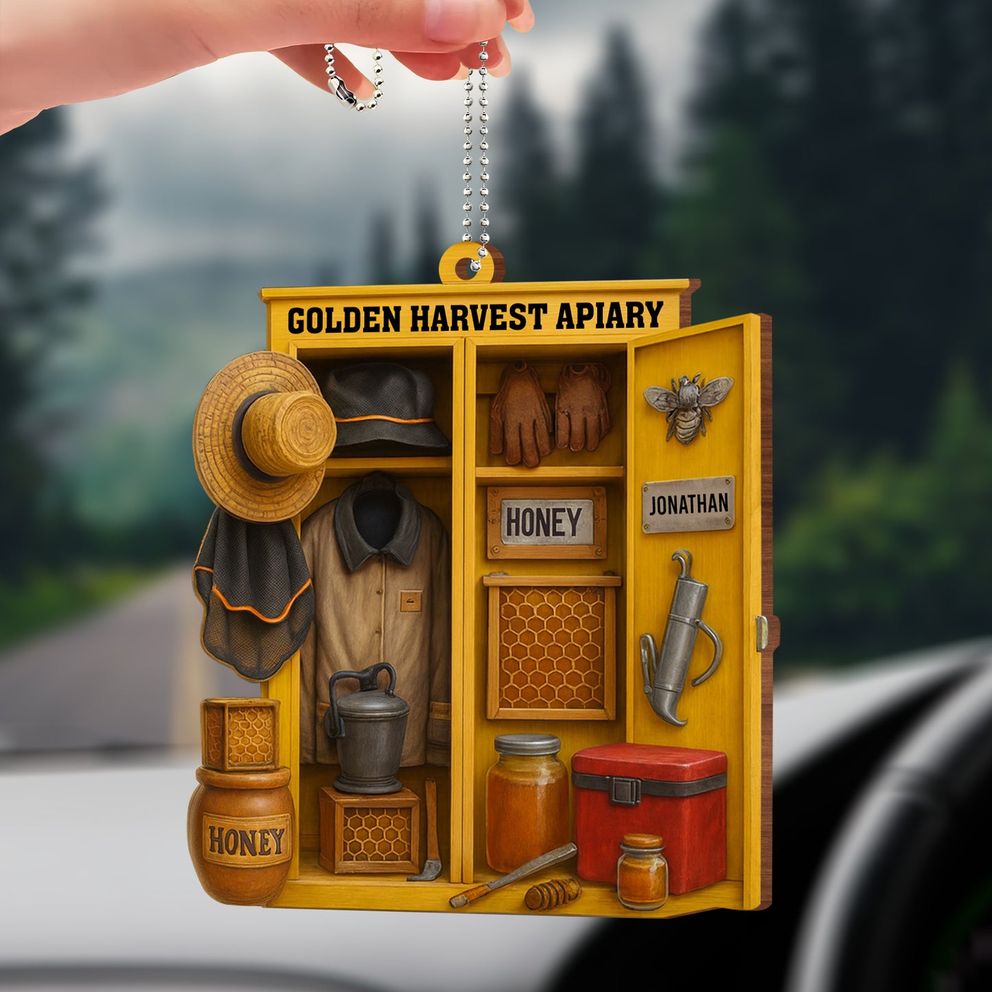 Golden Harvest Apiary With Bee And Equipment