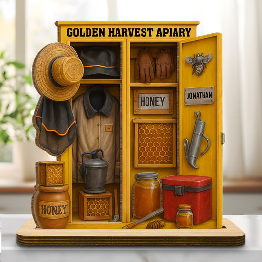 Customize This Wood Plaque, Bee, Honey Pot, Gardening Tools
