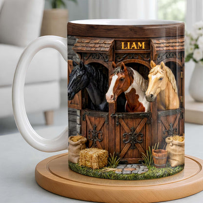 Capturing The Serenity Of Horses At The Barn