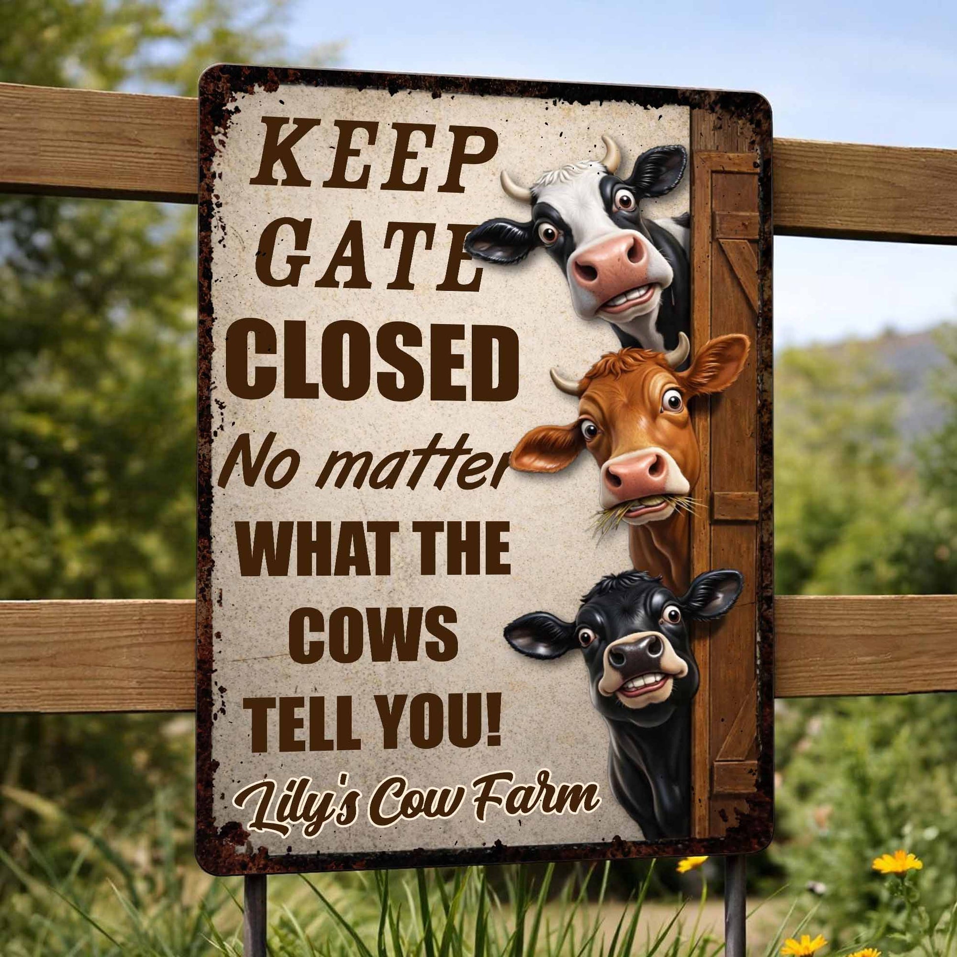 Keep Gate Closed No Matter What Cows Tell You
