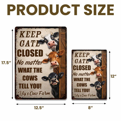 Keep Gate Closed No Matter What Cows Tell You