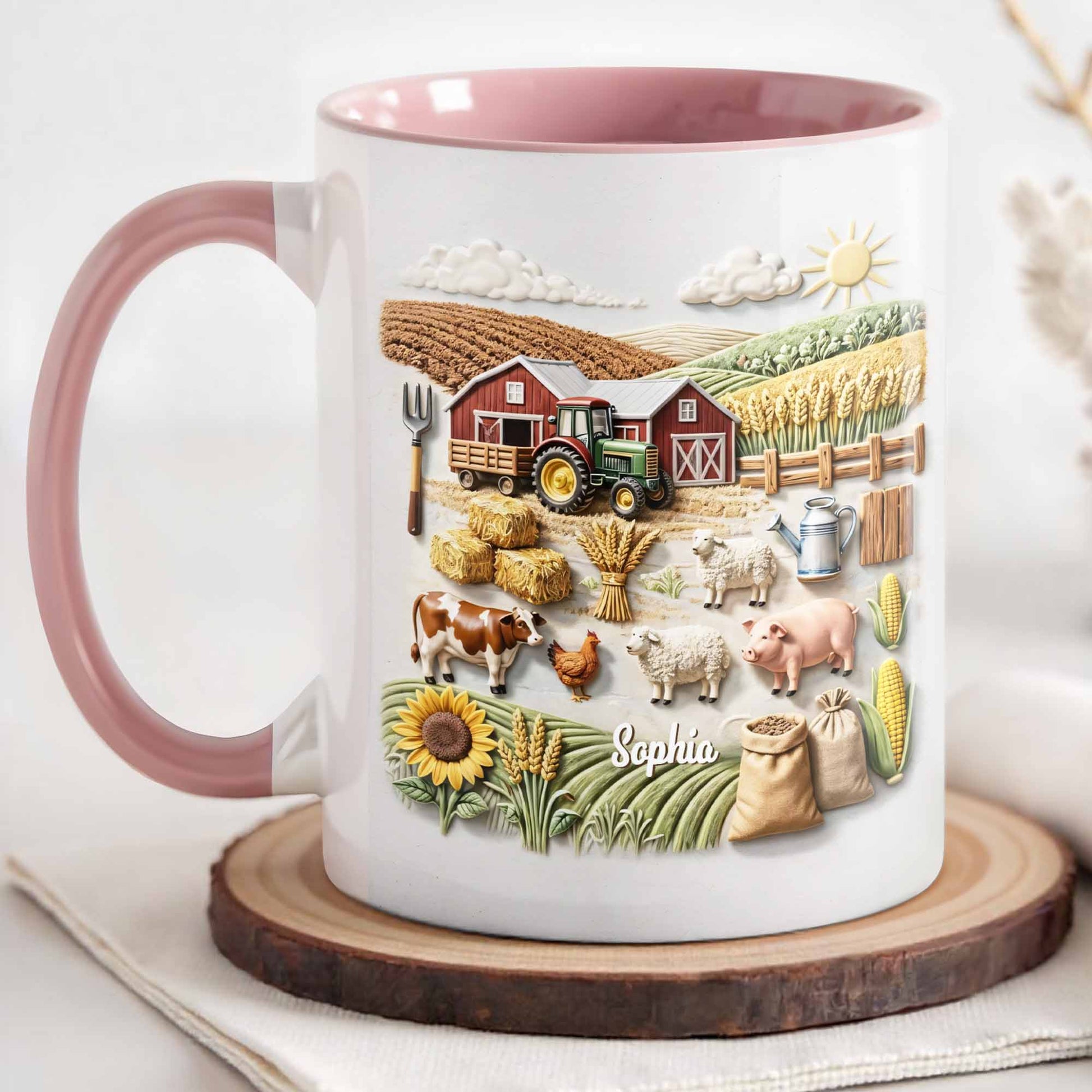 Serene Farm Life, Barns, Tractors And Sunflowers