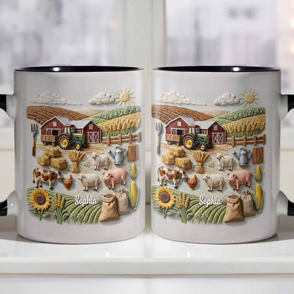 Serene Farm Life, Barns, Tractors And Sunflowers