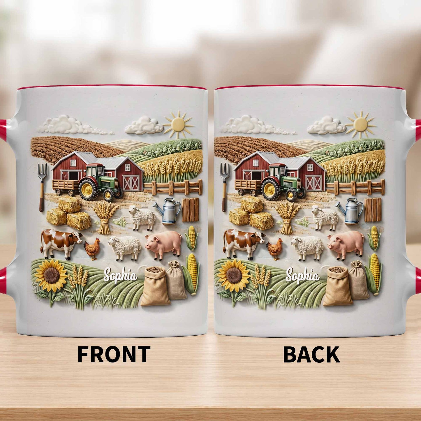 Serene Farm Life, Barns, Tractors And Sunflowers