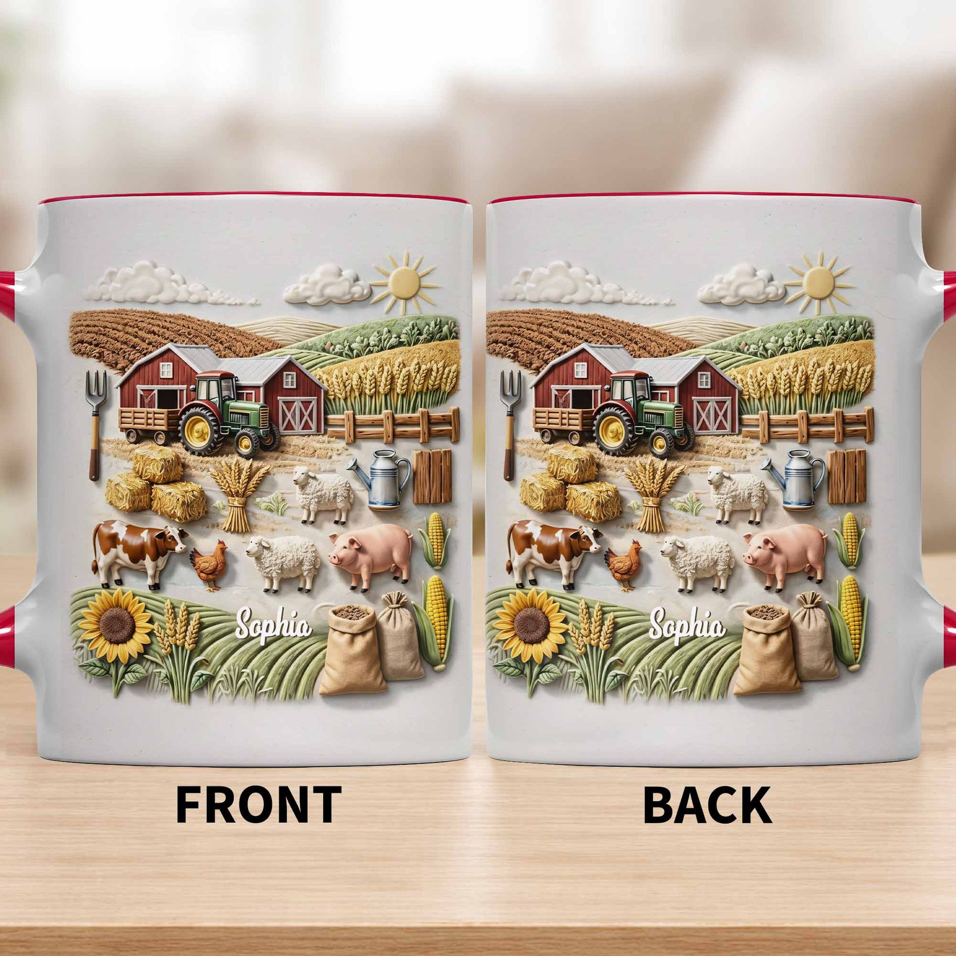 Serene Farm Life, Barns, Tractors And Sunflowers