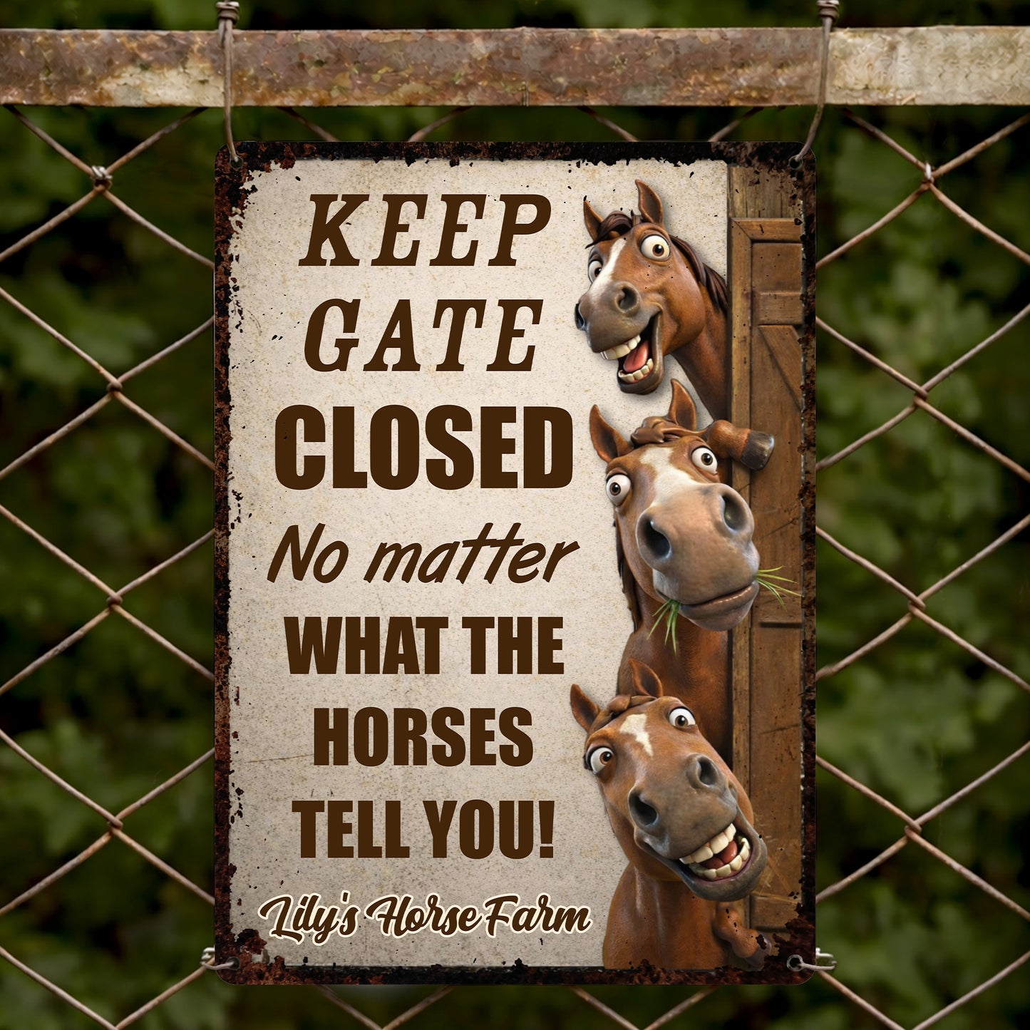 Keep Gate Closed No Matter What Horses Tell You