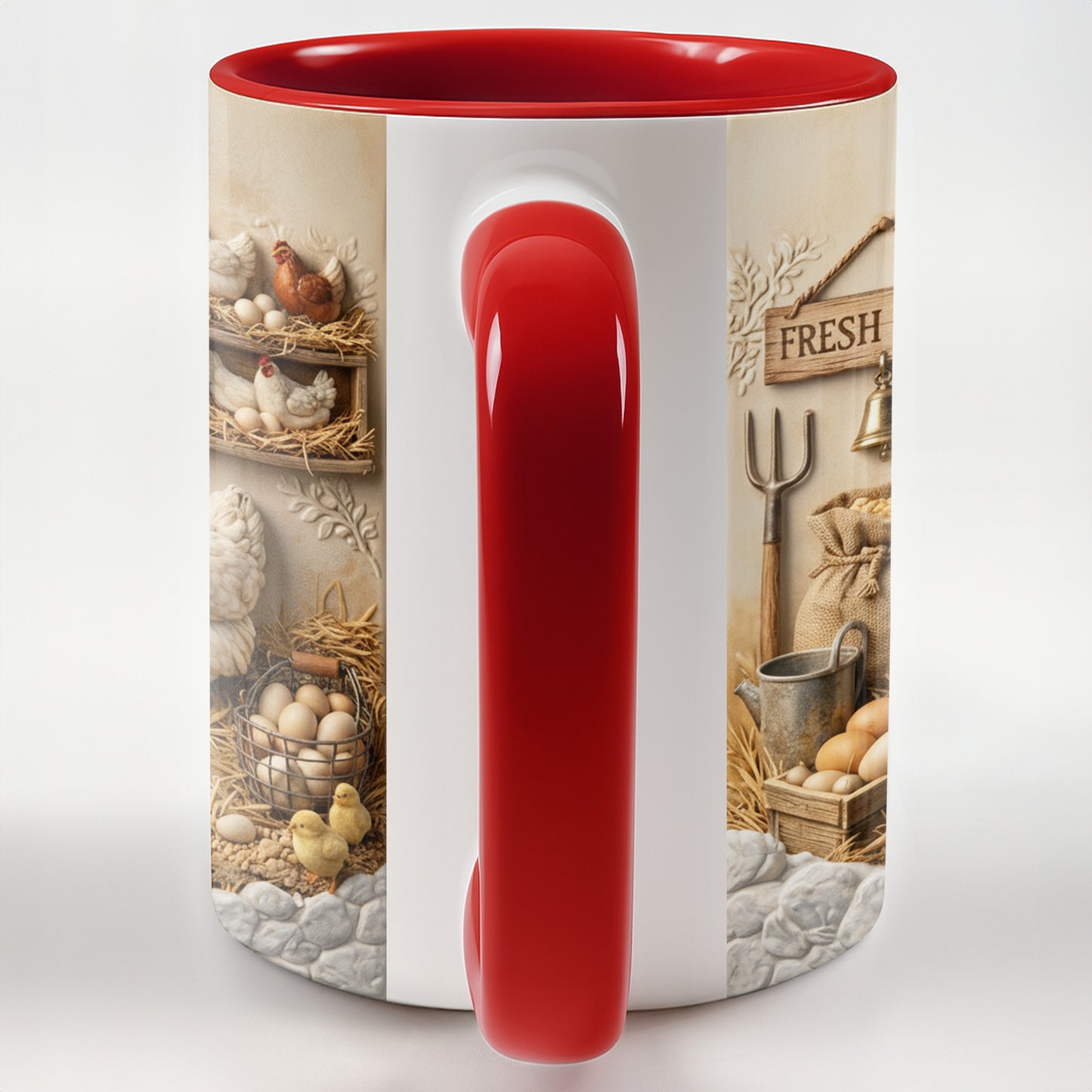 Fresh Eggs With Chickens, Eggs, And Farm Elements