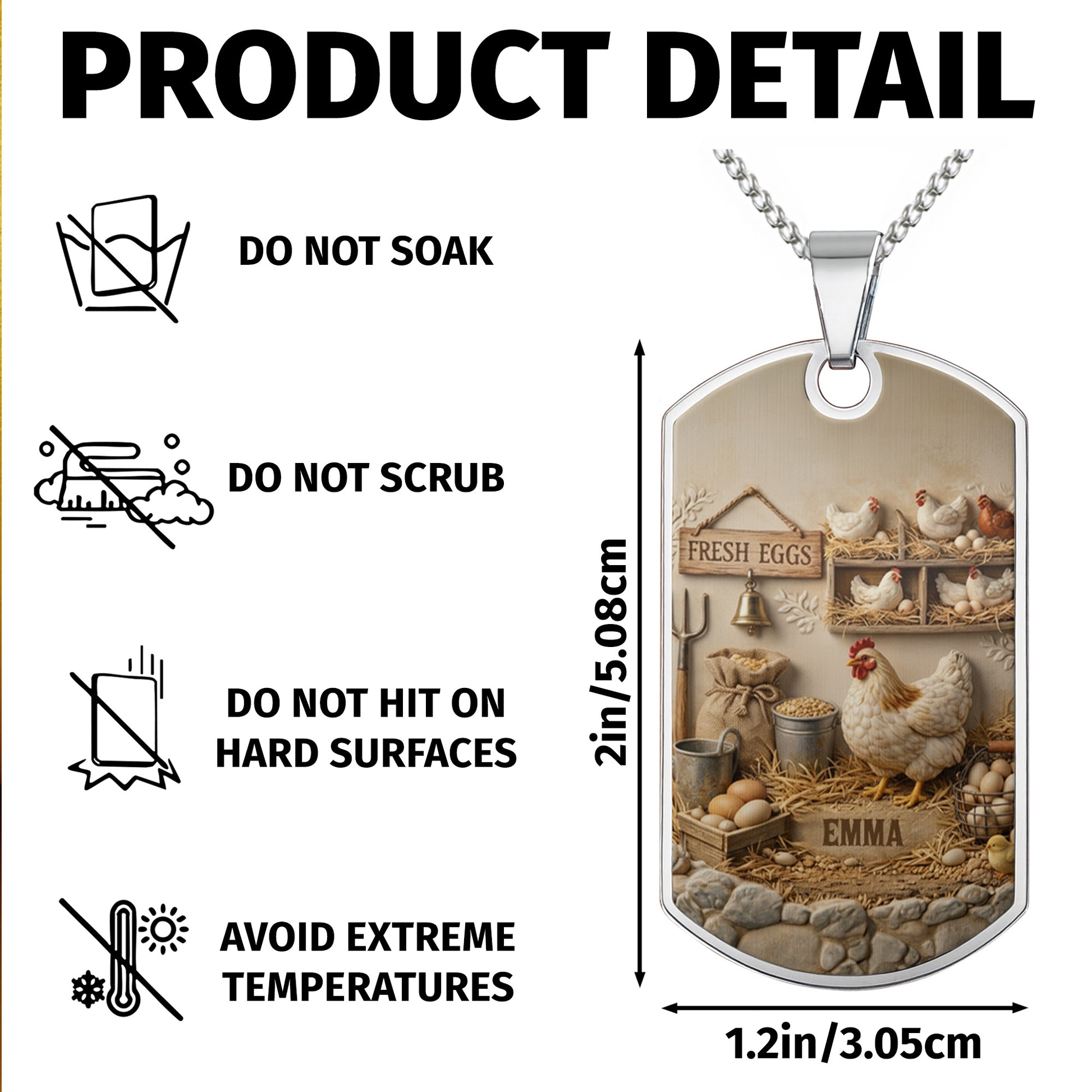 Fresh Eggs Rustic Farmhouse Coop With Chickens And Eggs