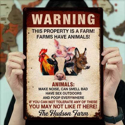 Warning This Property Is A Farm With Farm Animals