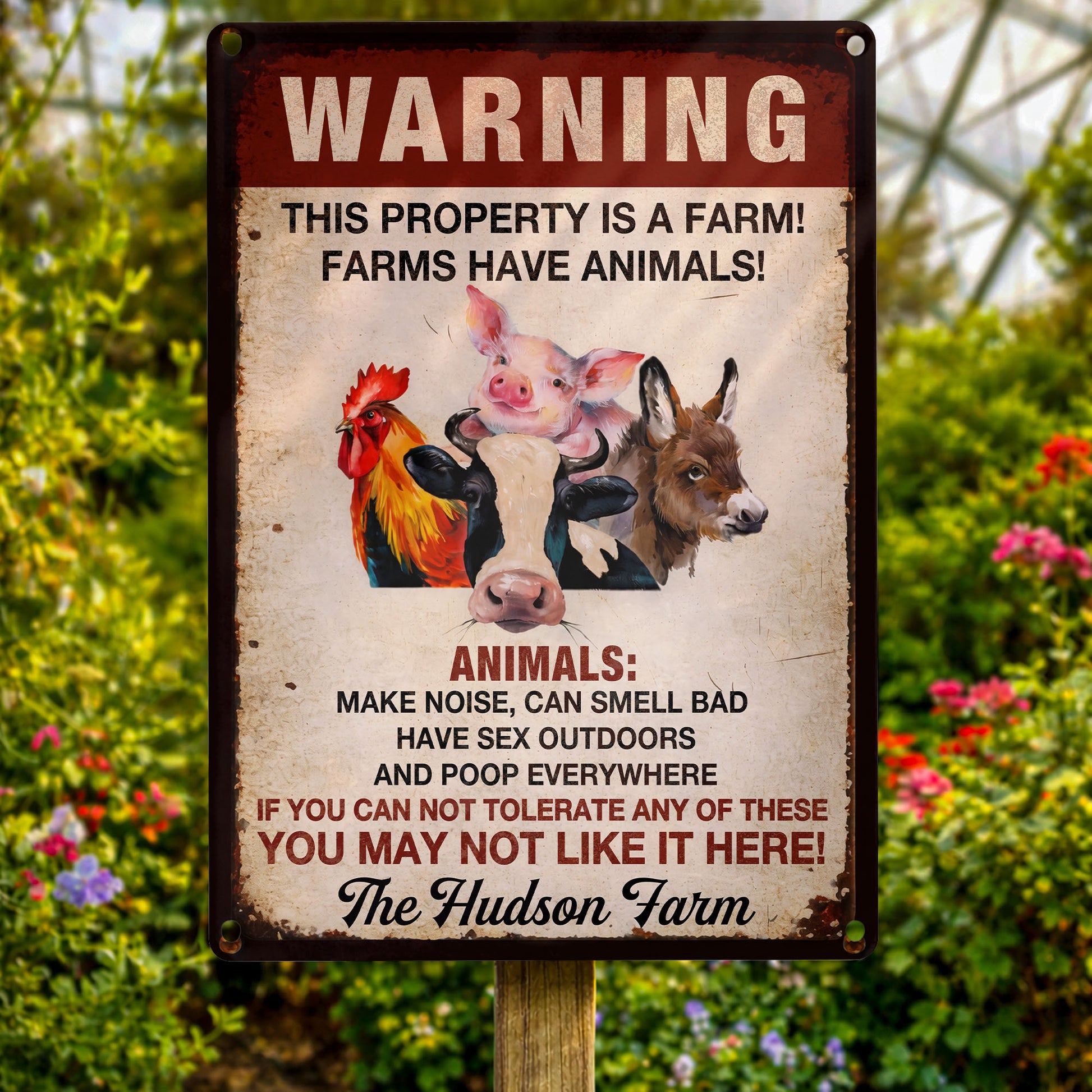 Warning This Property Is A Farm With Farm Animals