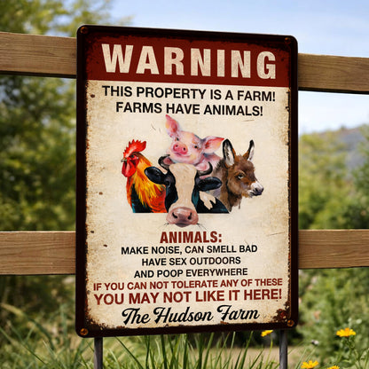 Warning This Property Is A Farm With Farm Animals