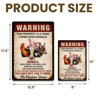 Warning This Property Is A Farm With Farm Animals