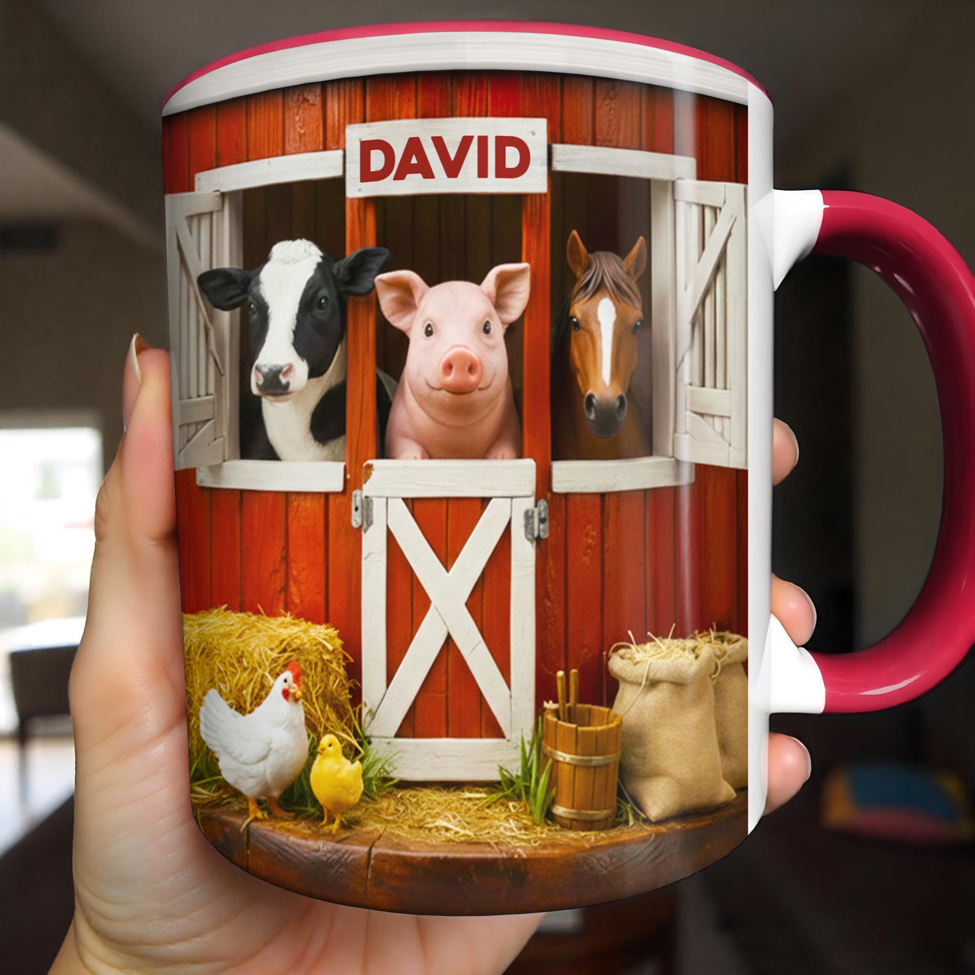 Personalized Barnyard Animal Mug