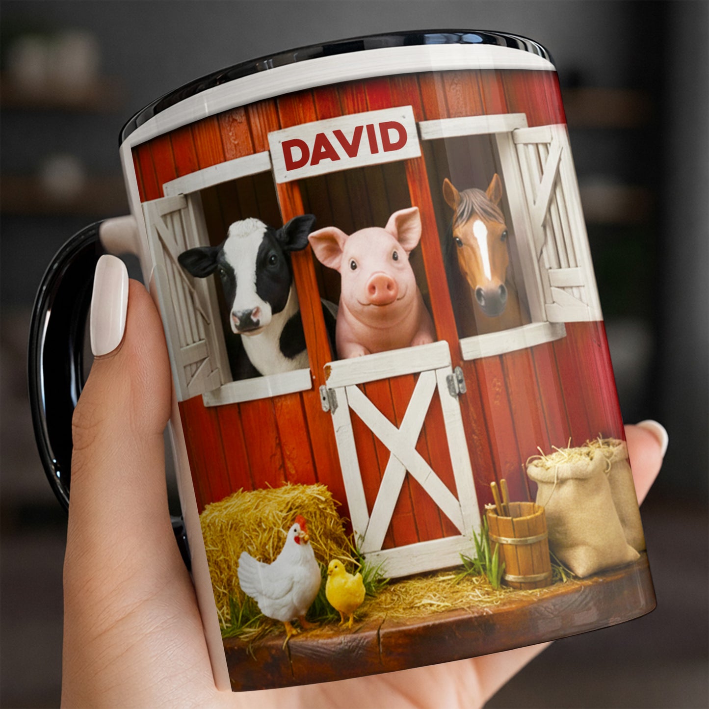 Personalized Barnyard Animal Mug