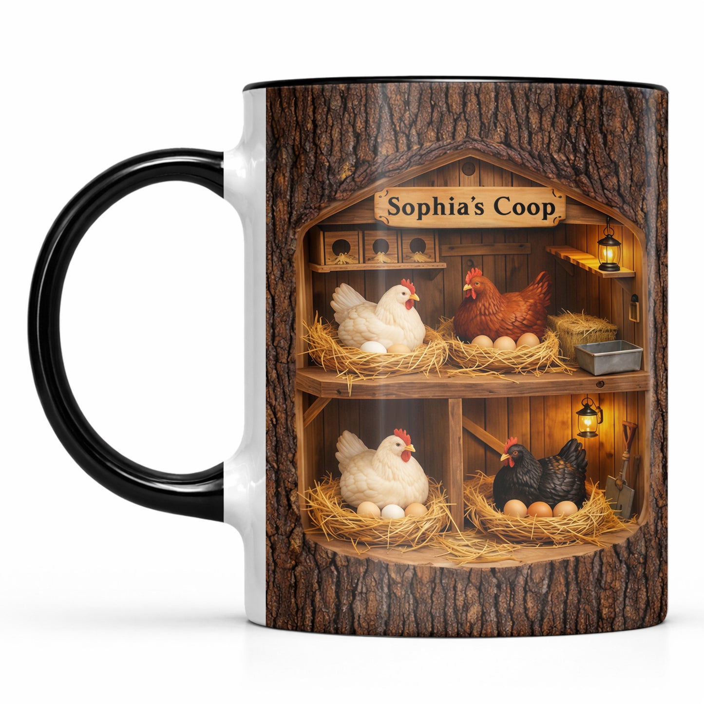 Sophia's Coop With Chickens and Eggs